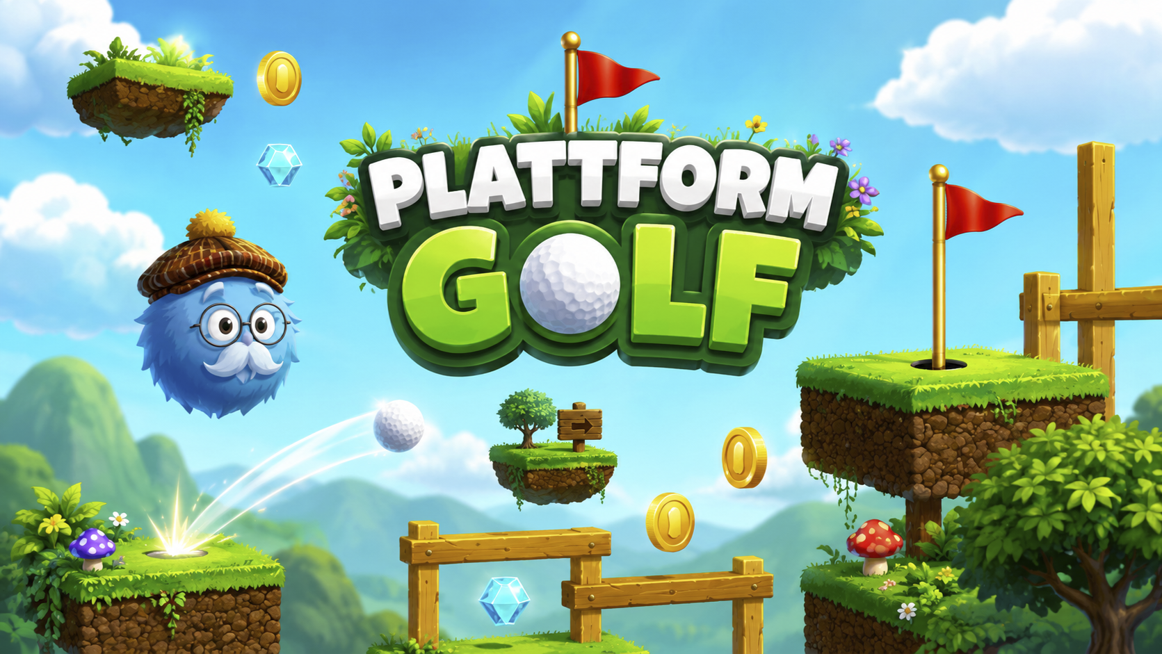 Platform Golf mockup artwork