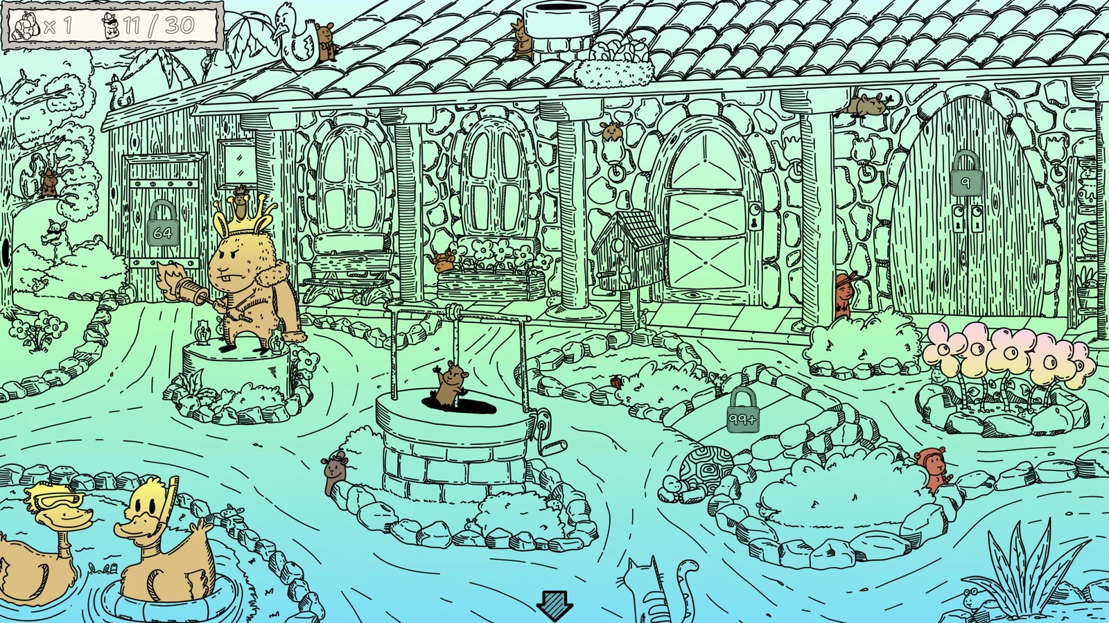 Casa de Cuy’s illustrated garden